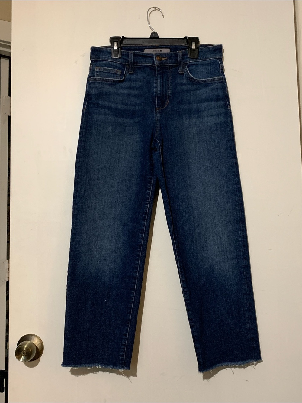 Joe's Jeans Dark Blue Cropped Straight Ankle Jeans